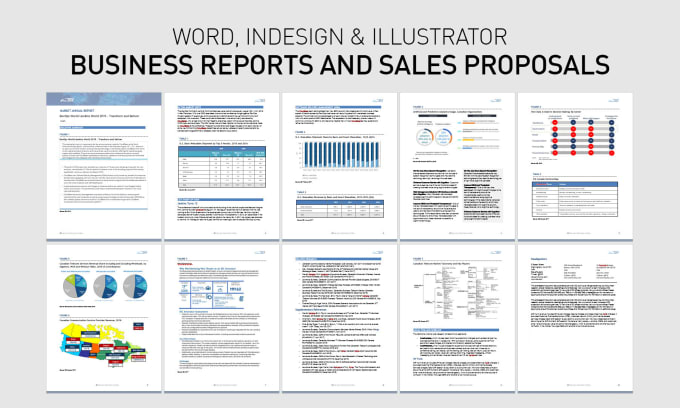 Gig Preview - Design business reports and proposals