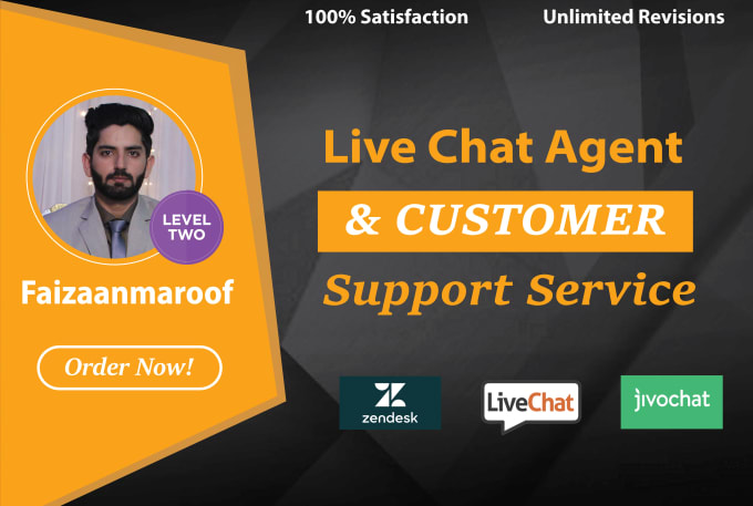 Gig Preview - Be your live chat agent and provide customer support service