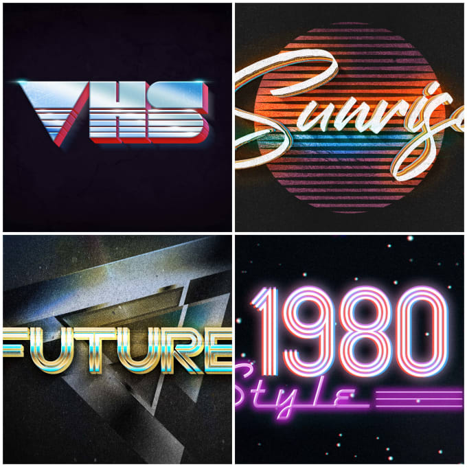 Bestseller - make an 80s retro vintage logo