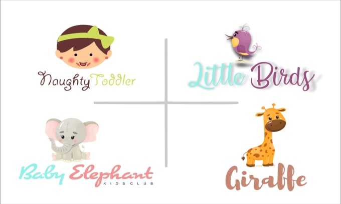 Gig Preview - Do cute baby kid logo