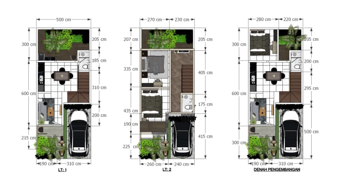 Gig Preview - Create 3d floor plan, exterior and interior, model sketchup