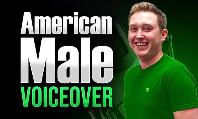 Gig Preview - Professionally record an american english male voiceover