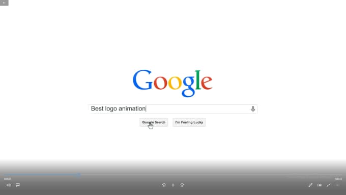 Gig Preview - Google search animation for logo