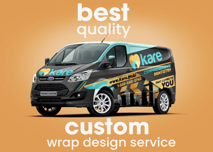 Gig Preview - Do a vehicle wrap design for van car truck trailer