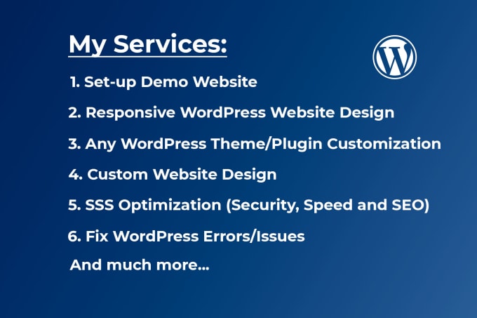 Gig Preview - Do wordpress customization and wordpress website design