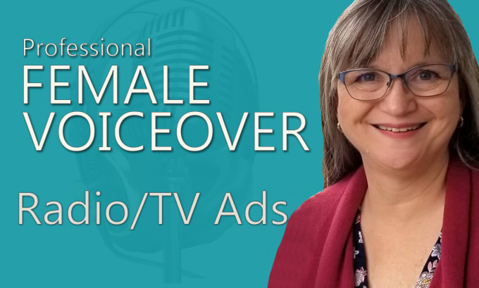 Gig Preview - Record a female voiceover for radio, tv, or internet commercial