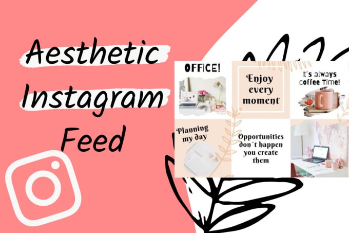 Gig Preview - Create and design an aesthetic instagram feed