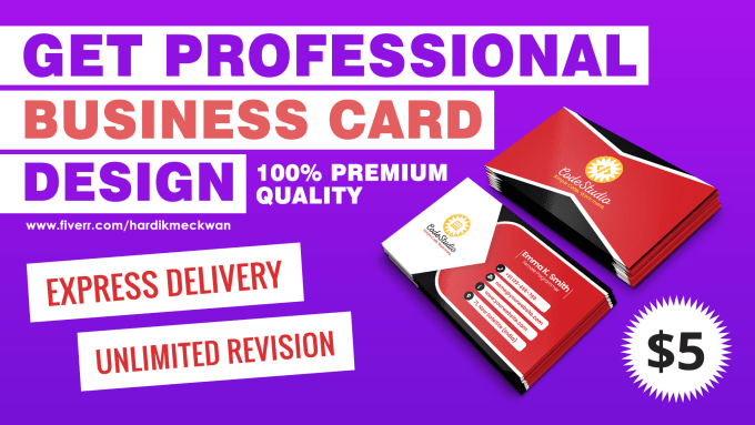 Gig Preview - Design professional business card within 12 hours