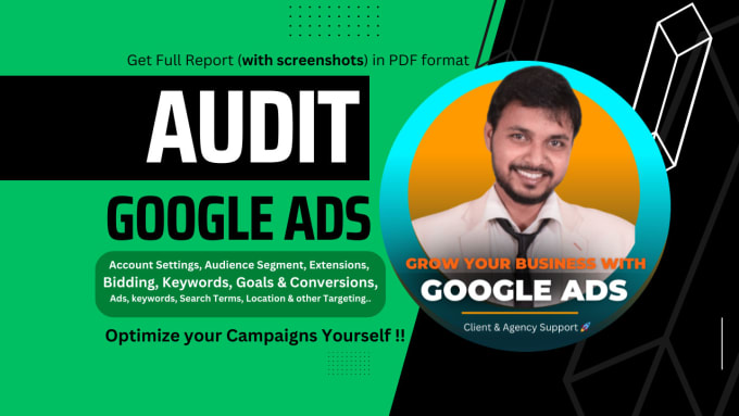 Gig Preview - Audit your google adwords ads campaign with in 24 hours, ppc expert manager