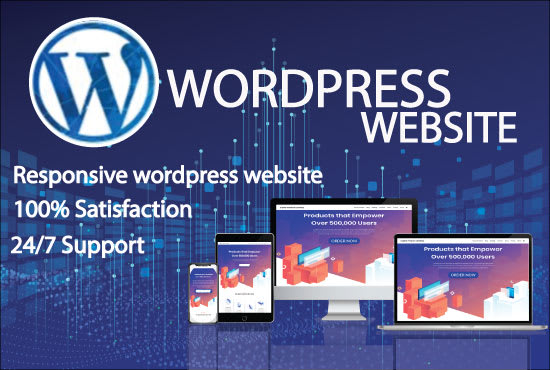 Gig Preview - Create a responsive wordpress website design for your business