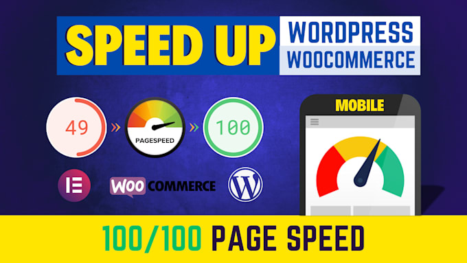 Gig Preview - Speed optimize wordpress woocommerce website for google pagespeed