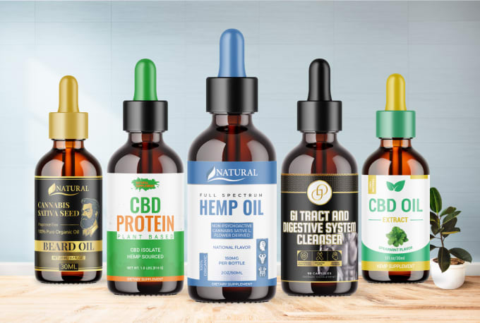 Gig Preview - Create supplement label, cbd label design,  product label design