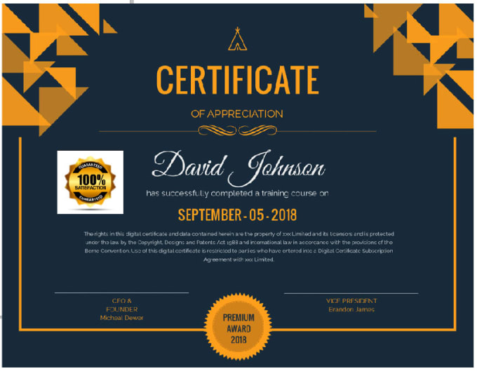 Gig Preview - Design any kind of certificate template