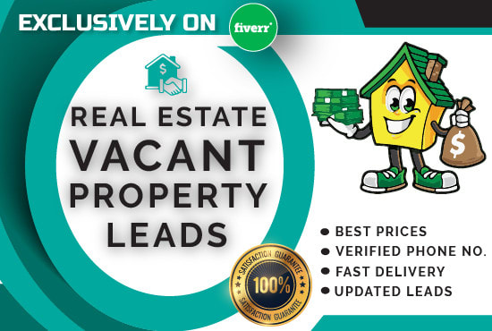 Gig Preview - Provide motivated vacant property real estate leads