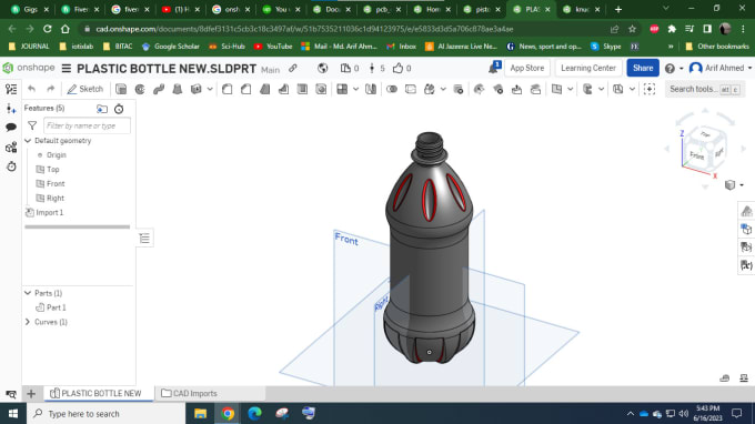 Gig Preview - Do industrial design in onshape, inventor and fusion 360