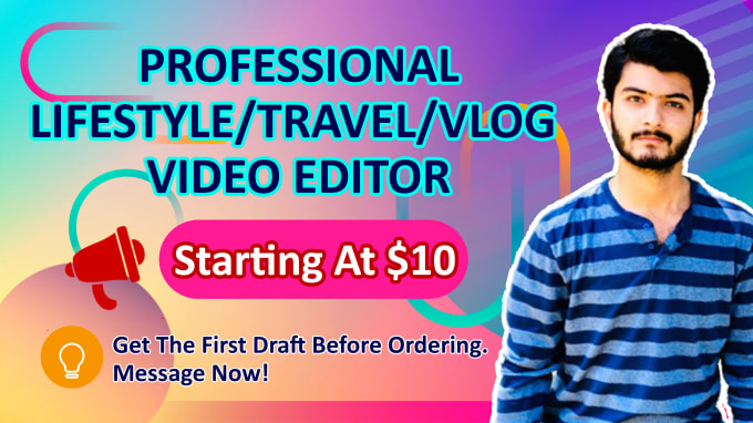 Gig Preview - Be pro vlog editor and do travel,vlog video editing for youtube videos