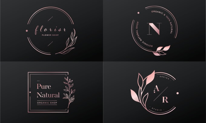 Gig Preview - Do modern feminine floral fashion beauty watercolour signature logo design