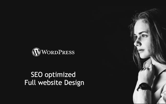 Gig Preview - Design seo optimized and responsive wordpress website