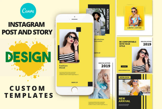 Gig Preview - Design attractive instagram post and stories template