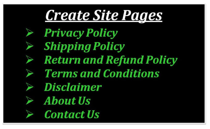 Gig Preview - Create unique pages of privacy policy, terms and condition