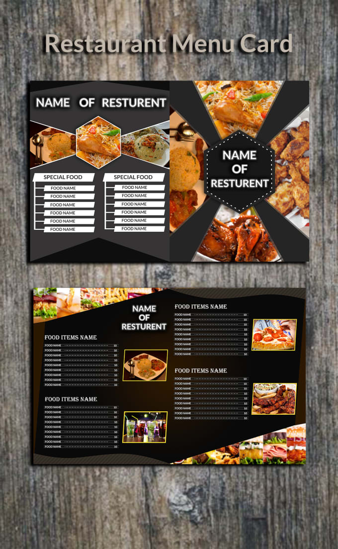 Gig Preview - Create professional creative and exclusive menu card design