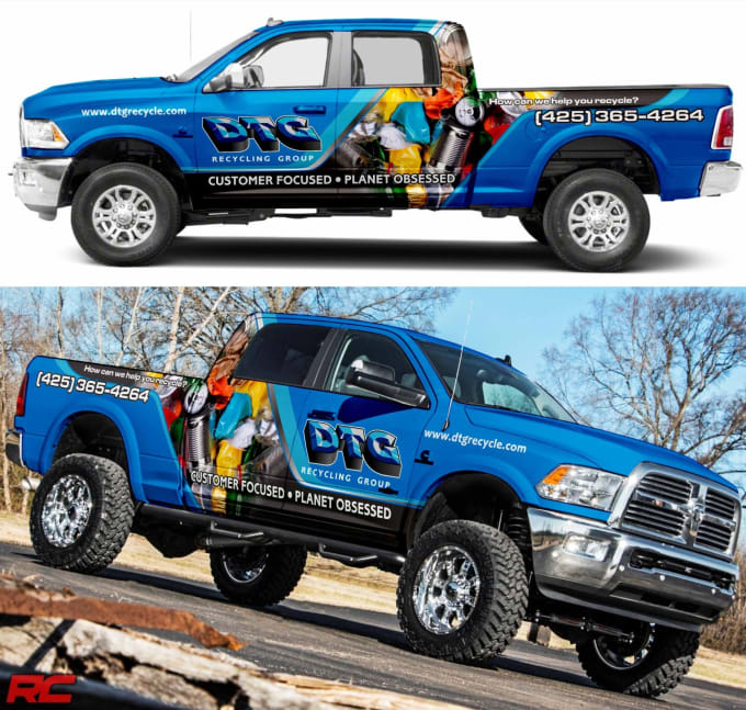 Gig Preview - Make a perfect truck wrap design