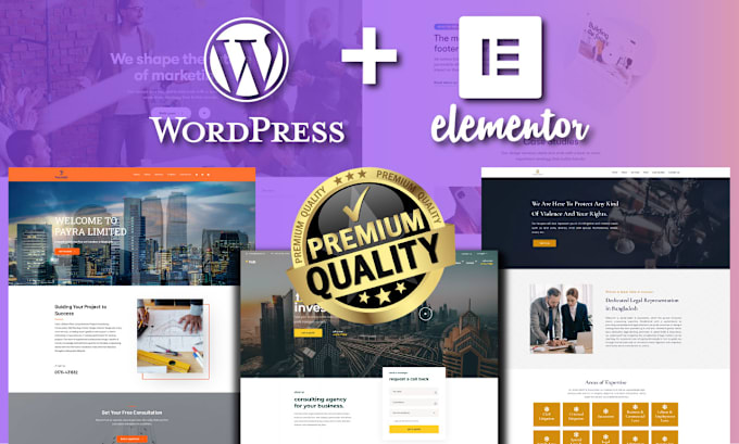 Gig Preview - Design, redesign wordpress website with elementor pro