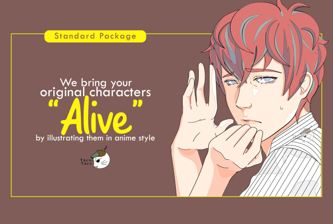 Gig Preview - Draw your original character in anime style