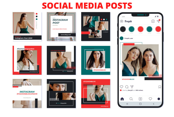 Gig Preview - Design social media posts and templates