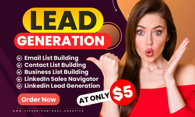 Gig Preview - Do b2b lead generation and linkedin lead generation