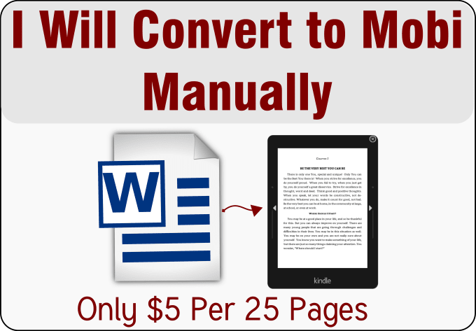 Gig Preview - Convert ms word to a captivating kindle ebook