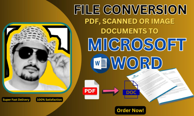 Bestseller - expertly convert your scanned PDF files into fully editable microsoft word