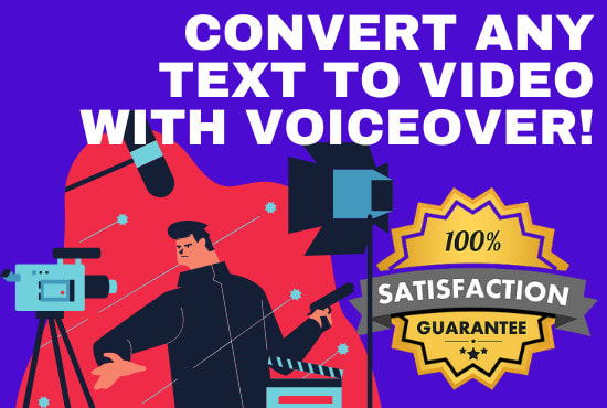 Bestseller - convert blog post, article or text to video with voice over