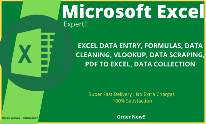 Gig Preview - Help you in data entry and microsoft excel task