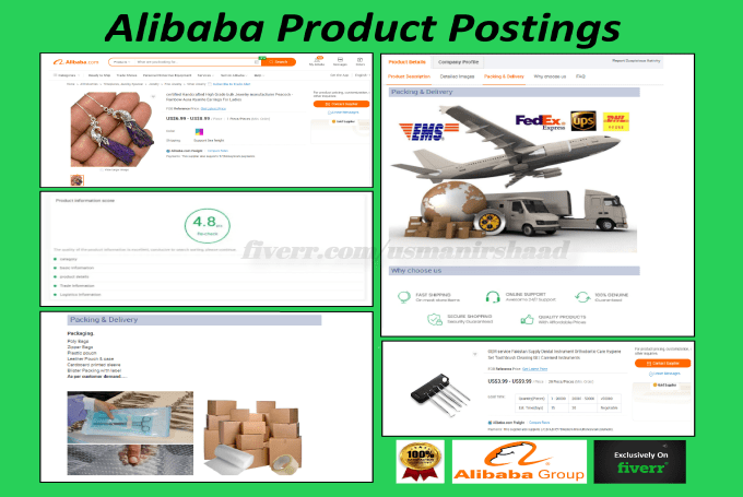 Gig Preview - Do product postings on alibaba with best score