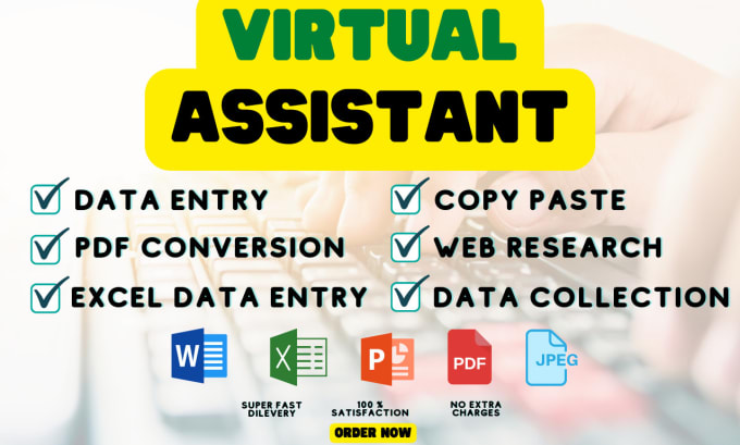 Gig Preview - Do accurate data entry, web research, copy paste and excel data entry jobs