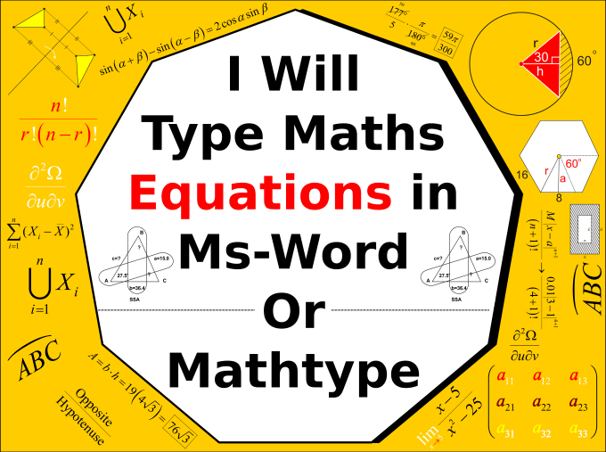 Gig Preview - Turn your math equation mess into a typed masterpiece