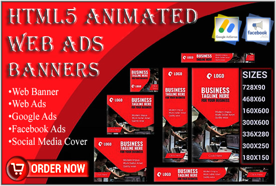 Gig Preview - Design static and animated attractive web banner, ad, header, cover