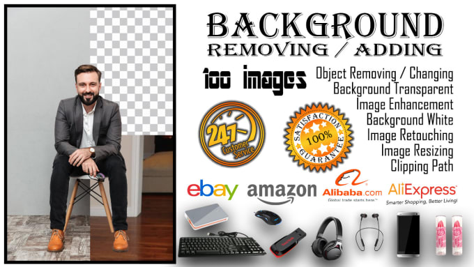 Gig Preview - Background removal and fast delivery with clipping path