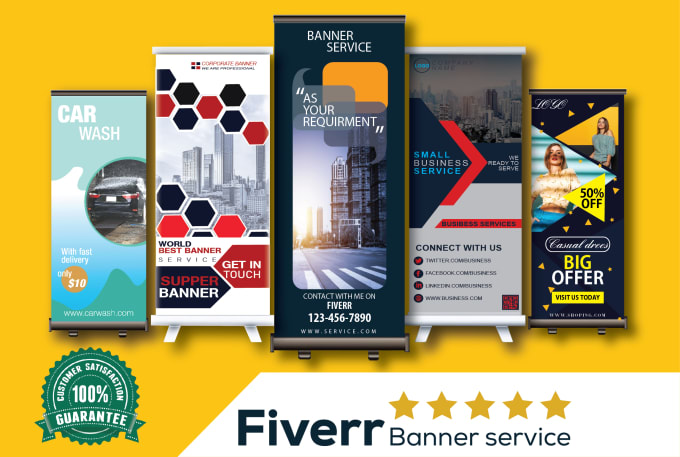 Gig Preview - Design a creative roll up and pull up banner