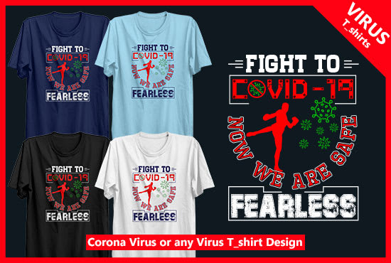 Gig Preview - Create corona virus or any virus t shirt design