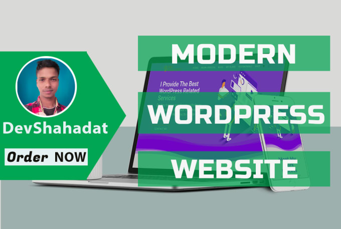 Gig Preview - Do modern wordpress website design