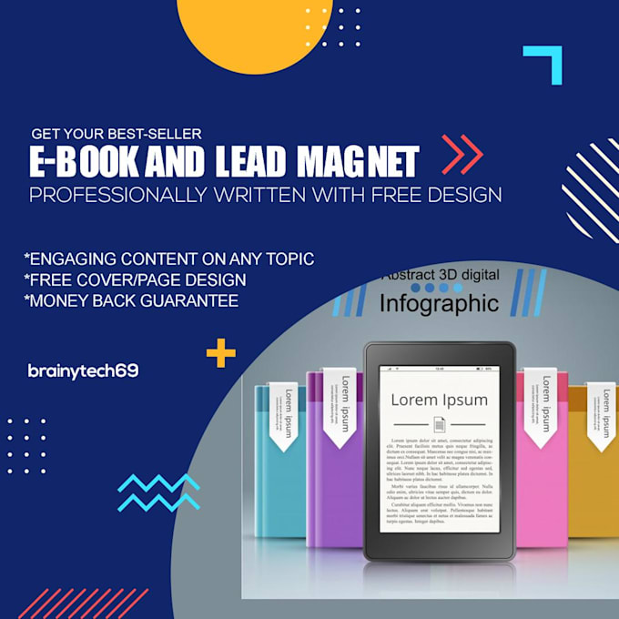 Bestseller - write, design and format an attractive ebook or lead magnet