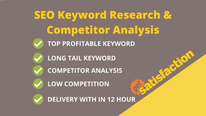 Bestseller - do profitable SEO keyword research and competitor analysis