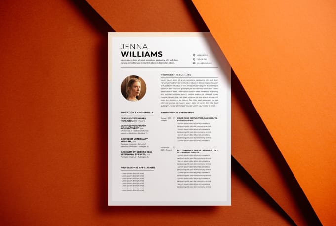 Gig Preview - Do professional modern CV design or resume design