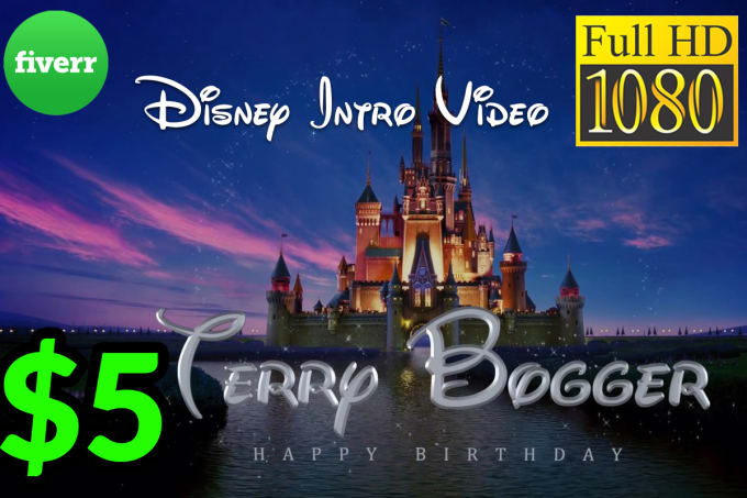 Gig Preview - Make disney movie style happy birthday video intro