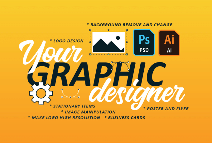 Gig Preview - Be your graphic designer for 1 hour adobe illustrator, photoshop