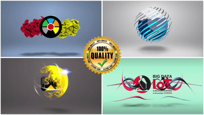 Gig Preview - Create a professional custom 3d logo animation