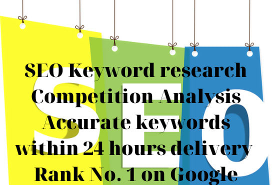 Gig Preview - Do detailed SEO keyword research in just 24 hours