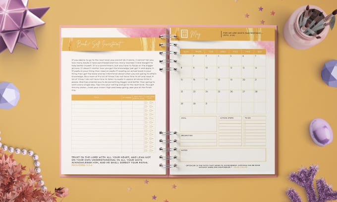 Gig Preview - Design custom planner, calender, journal, tracker